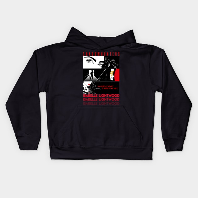 Isabelle Lightwood - Shadowhunters Kids Hoodie by Ddalyrincon